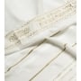 Talitnia Acrylic Tallit (Prayer Shawl) - White and Gold Stripes - 6