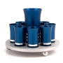 Agayof Design Anodized Aluminum Kiddush Set for 8 - Variety of Colors - 8