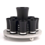 Agayof Design Anodized Aluminum Kiddush Set for 8 - Variety of Colors - 10