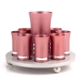 Agayof Design Anodized Aluminum Kiddush Set for 8 - Variety of Colors - 12