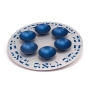 One-Level Seder Plate By Agayof Design (Choice of Colors) - 3