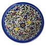 Armenian Ceramics Tall Serving Bowl - Flowers (Extra Large) - 2