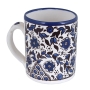 Blue and White Coffee Mug - Flowers & Branches. Armenian Ceramic - 1