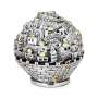 Silver-Plated Jerusalem Ball Miniature - 2