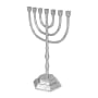 Traditional Ornate 7-Branched Menorah (Variety of Colors) - 4