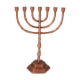 Traditional Ornate 7-Branched Menorah (Variety of Colors) - 9