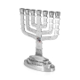 Seven Branch Menorah - 12 Tribes of Israel (Variety of Colors) - 4