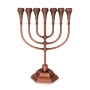 Jerusalem Temple 7-Branch Menorah (Variety of Colors) - 9