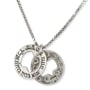 Ana Bekoach: Sterling Silver Double Star of David Necklace - Evil Eye - 3