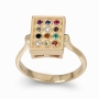 Anbinder Jewelry 14K Yellow Gold Choshen Ring for Women - 3