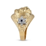 Anbinder Jewelry 14K Gold Lion of Judah Men's Diamond & Ruby Ring  - 3