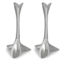 Nickel Orchid Candlesticks - 1