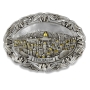 Silver Plated Oval Jerusalem Wall Hanging - 1