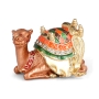Enameled Standing Sitting Camel Miniature - 1