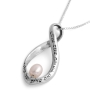 Sterling Silver Eternity Twist with Pearl - Woman of Valor - Proverbs 31:29 - 1