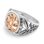 Woman of Valor: Gold and Silver Pomegranates Ring - Proverbs 31:10 - 3