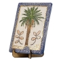 Art in Clay Handmade Ceramic Palm Tree Wall Hanging with 24K Gold - 1