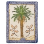 Art in Clay Handmade Ceramic Palm Tree Wall Hanging with 24K Gold - 2
