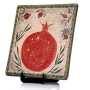 Art in Clay Limited Edition Handmade Ceramic Plaque Pomegranate Wall Hanging - 2