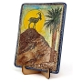 Art in Clay Limited Edition Handmade Ein Gedi Mountain Goat Ceramic Plaque Wall Hanging - 2