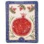 Art in Clay Limited Edition Handmade Pomegranate Ceramic Plaque Wall Hanging - 1