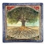 Art in Clay Limited Edition Handmade Tree of Life Ceramic Plaque Wall Hanging with 24K Gold - 1