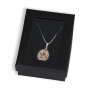 Art in Clay Pomegranate Silver & Ceramic Necklace with Golden Decoration - 2