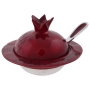 Aluminum Pomegranate Honey Dish with Spoon – Red  - 1