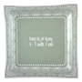 White Glass Matzah Tray - 1