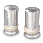 Hammered Salt and Pepper Shakers - White - 1