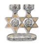 Star of David Jerusalem Enamel Candlesticks  - 1