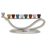 Multi-Colored Lamp Design Hanukkah Menorah - 1