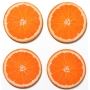 Barbara Shaw Orange Coasters - Set of Four - 1