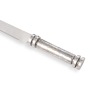 Bier Judaica 925 Sterling Silver Hammered 'Disc' Challah Knife - 2