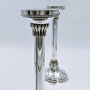 Bier Judaica Handcrafted 925 Sterling Silver Candlesticks With Pearl Design - 3