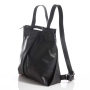 Bilha Bags Black Flora Fold Backpack  - 3