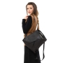 Bilha Bags Black Flora Fold Backpack  - 4