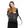 Bilha Bags Black Flora Fold Backpack  - 6