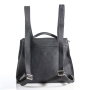 Bilha Bags Rustic Charcoal Leather Rucksack  - 4