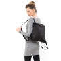 Bilha Bags Shiny-Black Ani Fold Backpack - 2