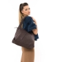 Bilha Bags Victory Tote Leather Bag – Walnut - 6