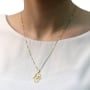 14K Gold Evil Eye Hamsa Pendant Necklace - 4