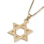 14K Gold Classic Star of David Pendant Necklace (Choice of Color) - 5