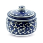 Armenian Ceramics Tall Coffee Pot and Sugar Bowl - Blue Flowers - 3