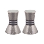 Yair Emanuel Hammered Nickel Candlesticks (Choice of Colors) - 6