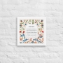 Floral Design Jewish Home Blessing Wall Art - 9