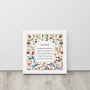 Floral Design Jewish Home Blessing Wall Art - 10