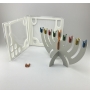 Ido Drukker Portable Hanukkah Menorah With Compact Case (Variety of Colors) - 2