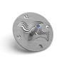 Adi Sidler Anodized Aluminum Dove of Peace Dreidel - 4