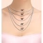 Silver Pomegranate Disc Necklace with Initials (Hebrew / English) - 3